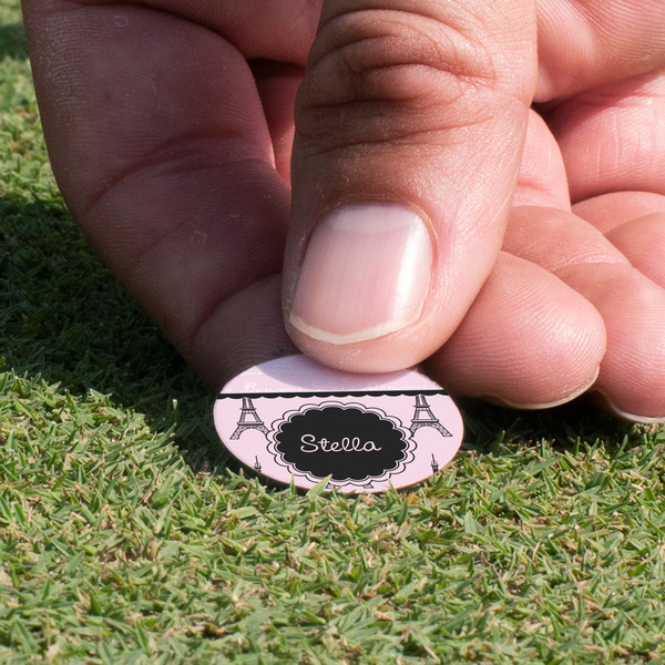 Paris & Eiffel Tower Golf Ball Marker - Hand