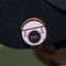 Paris & Eiffel Tower Golf Ball Marker Hat Clip - Gold - On Hat
