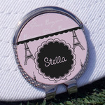 Paris & Eiffel Tower Golf Ball Marker - Hat Clip