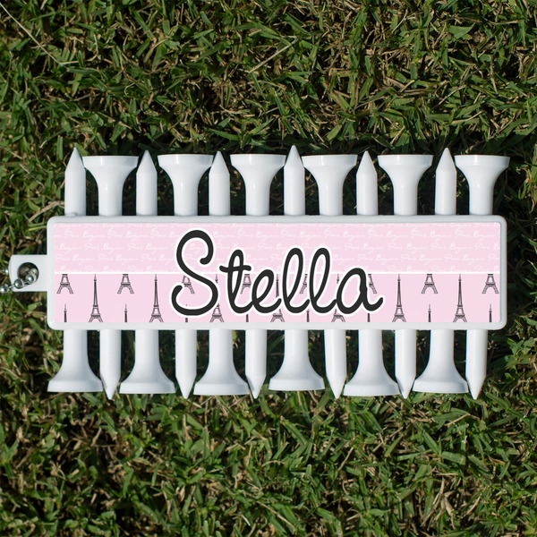 Custom Paris & Eiffel Tower Golf Tees & Ball Markers Set (Personalized)