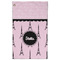 Paris & Eiffel Tower Golf Towel - Poly-Cotton Blend - Large w/ Name or Text