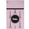 Paris & Eiffel Tower Golf Towel (Personalized) - APPROVAL (Small Full Print)