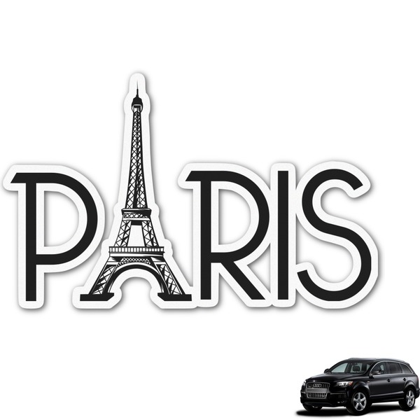 Custom Paris & Eiffel Tower Graphic Car Decal