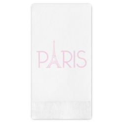 Paris & Eiffel Tower Guest Napkins - Full Color - Embossed Edge