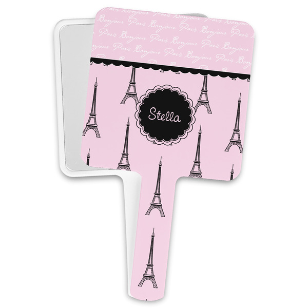 Custom Paris & Eiffel Tower Hand Mirror (Personalized)