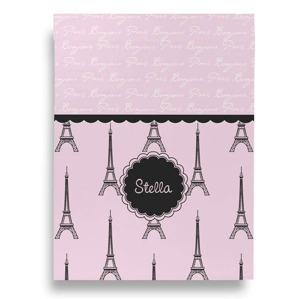 Paris & Eiffel Tower House Flags - Single Sided - FRONT