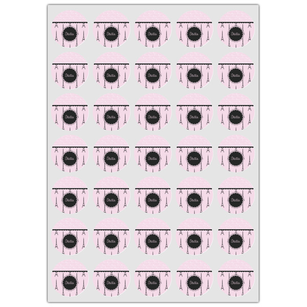 Paris & Eiffel Tower Icing Circle - XSmall - Set of 35