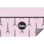 Paris & Eiffel Tower Indoor / Outdoor Rug - 6'x8' w/ Name or Text