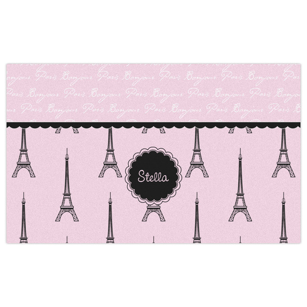 Paris & Eiffel Tower Indoor / Outdoor Rug - 3'x5' - Front Flat