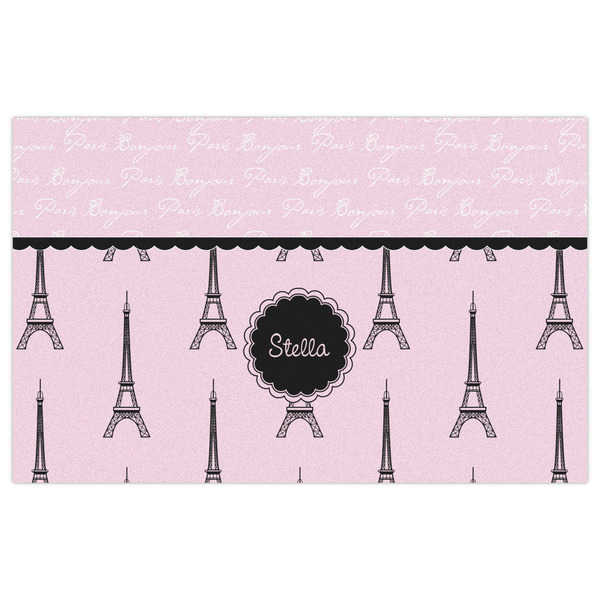 Paris & Eiffel Tower Indoor / Outdoor Rug - 5'x8' - Front Flat
