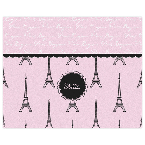 Paris & Eiffel Tower Indoor / Outdoor Rug - 8'x10' - Front Flat