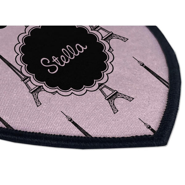 Paris & Eiffel Tower Iron on Shield 3 Detail