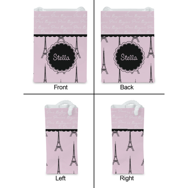 Paris & Eiffel Tower Jewelry Gift Bag - Matte - Approval