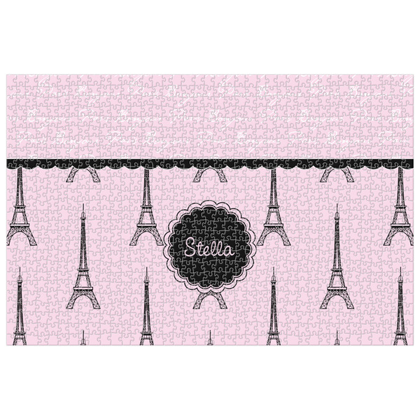 Custom Paris & Eiffel Tower Jigsaw Puzzle - 1000-piece (Personalized)