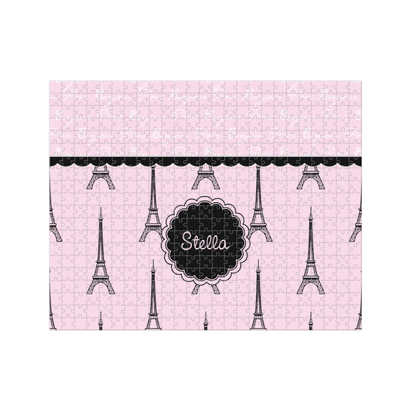 Custom Paris & Eiffel Tower 500 pc Jigsaw Puzzle (Personalized)