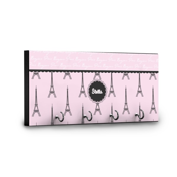 Paris & Eiffel Tower Key Hanger - Front View with Hooks