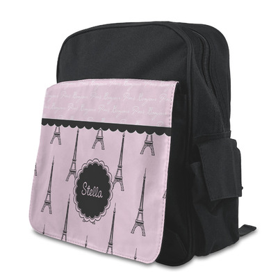 Paris & Eiffel Tower Preschool Backpack (Personalized)