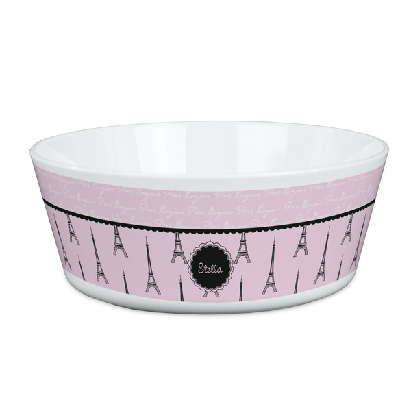 Custom Paris & Eiffel Tower Kid's Bowl (Personalized)