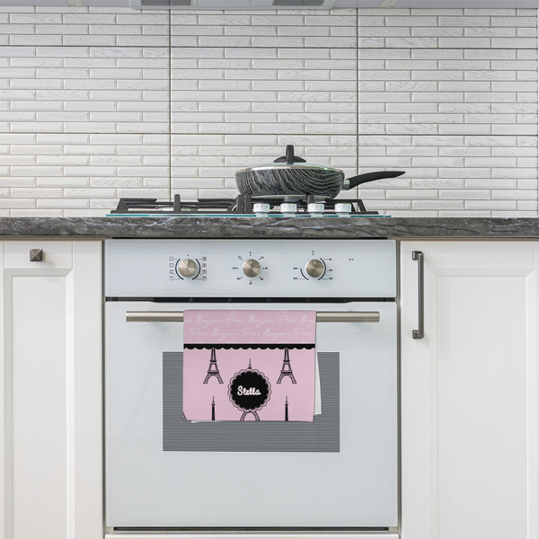 Paris & Eiffel Tower Kitchen Towel - Poly Cotton - Lifestyle
