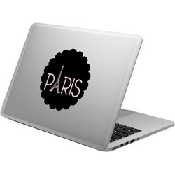 Paris & Eiffel Tower Laptop Decal (Personalized)