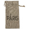 Paris & Eiffel Tower Large Burlap Gift Bags - Front