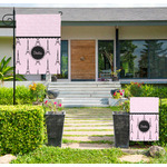 Paris & Eiffel Tower Large Garden Flag - Single Sided (Personalized)