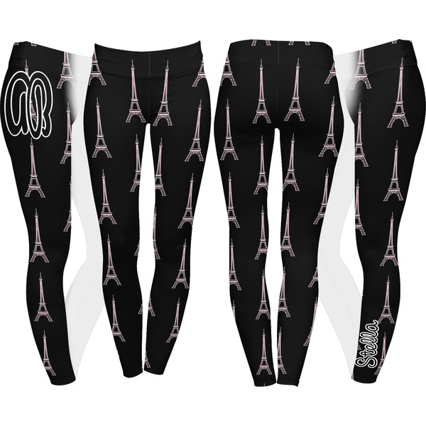Paris & Eiffel Tower Leggings Turn Around - Apvl