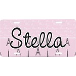 Paris & Eiffel Tower Front License Plate (Personalized)