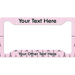 Paris & Eiffel Tower License Plate Frame - Style A (Personalized)