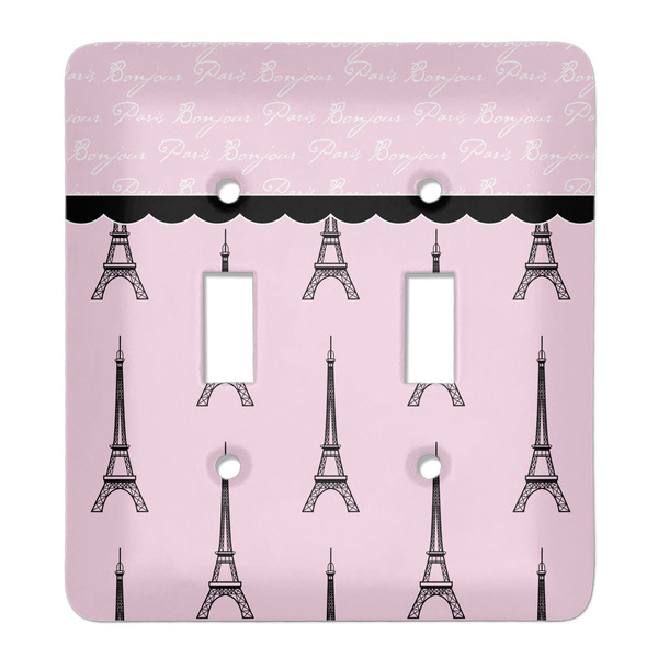 Custom Paris & Eiffel Tower Light Switch Cover (2 Toggle Plate)