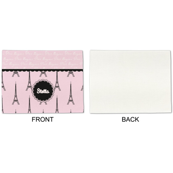 Paris & Eiffel Tower Linen Placemat - APPROVAL Single (single sided)