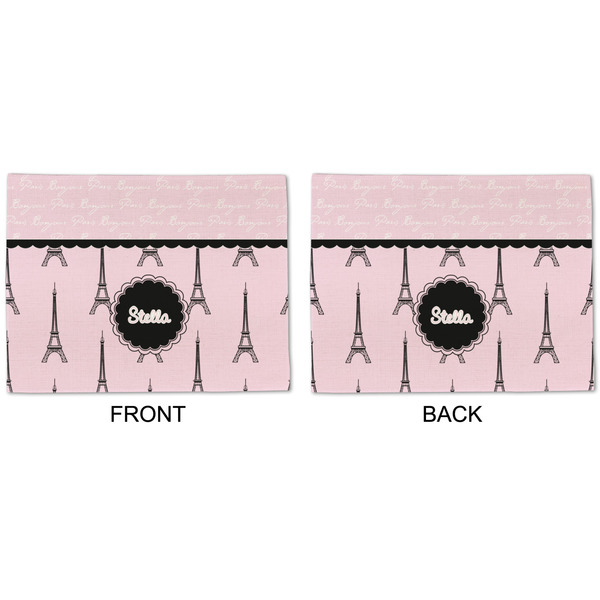 Paris & Eiffel Tower Linen Placemat - APPROVAL (double sided)