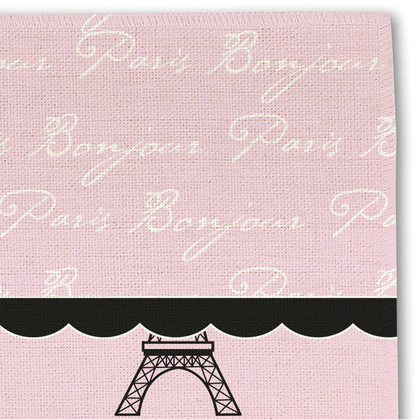 Paris & Eiffel Tower Linen Placemat - DETAIL