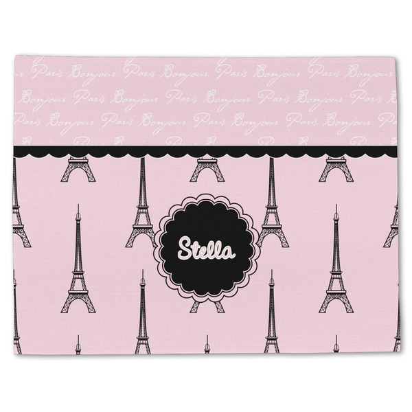 Paris & Eiffel Tower Linen Placemat - Front
