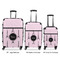 Paris & Eiffel Tower Luggage Bags all sizes - With Handle