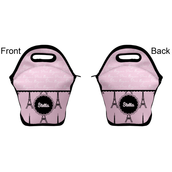 Paris & Eiffel Tower Lunch Bag - Front and Back