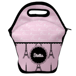 Paris & Eiffel Tower Lunch Bag w/ Name or Text