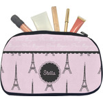Paris & Eiffel Tower Makeup / Cosmetic Bag - Medium (Personalized)