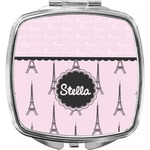 Paris & Eiffel Tower Compact Makeup Mirror (Personalized)