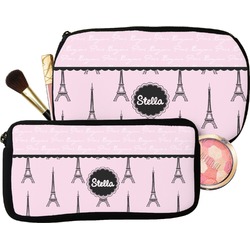 Paris & Eiffel Tower Makeup / Cosmetic Bag (Personalized)