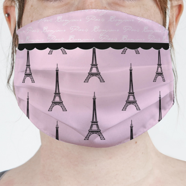 Custom Paris & Eiffel Tower Face Mask Cover