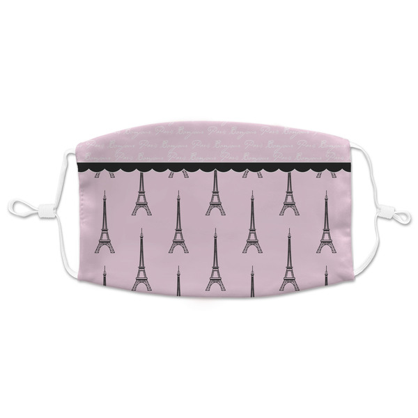 Custom Paris & Eiffel Tower Adult Cloth Face Mask - XLarge