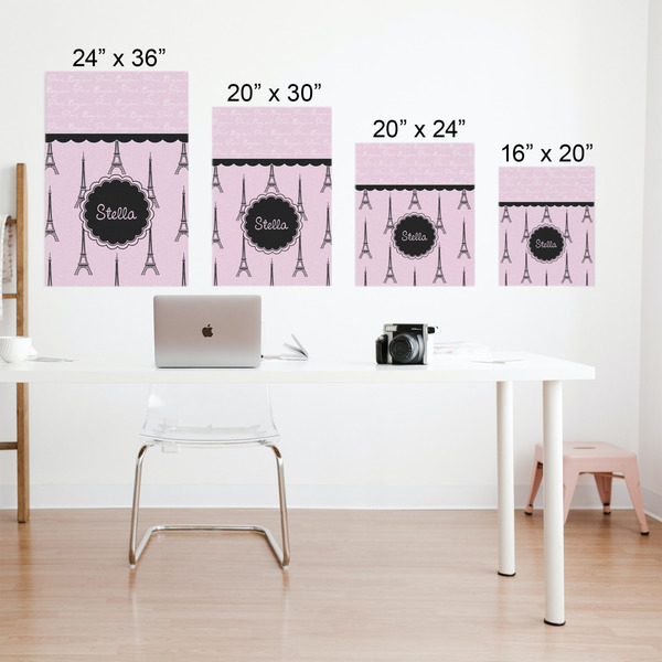 Paris & Eiffel Tower Matte Poster - Sizes