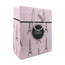 Paris & Eiffel Tower Medium Gift Bag (Personalized)