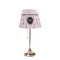 Paris & Eiffel Tower Poly Film Empire Lampshade - On Stand