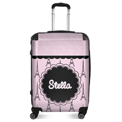 Paris & Eiffel Tower Suitcase - 24" Medium - Checked (Personalized)