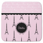 Paris & Eiffel Tower Memory Foam Bath Mat - 48"x48" (Personalized)