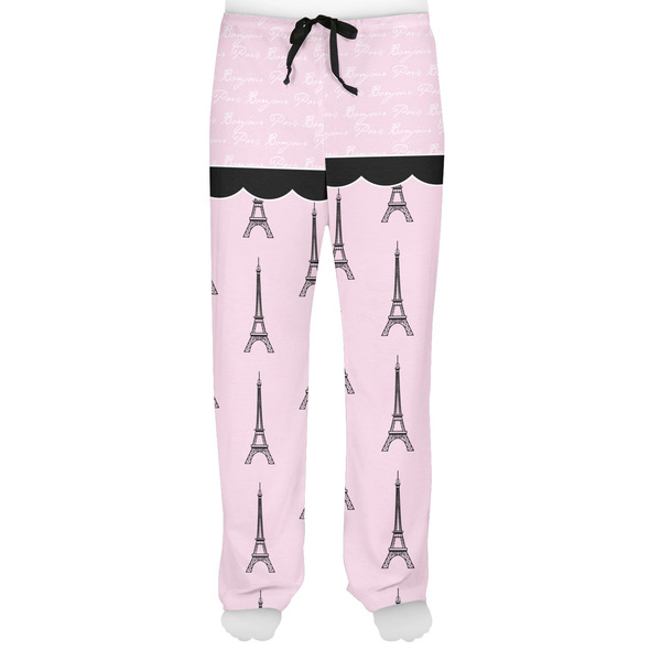 Paris & Eiffel Tower Men's Pjs Front - on model