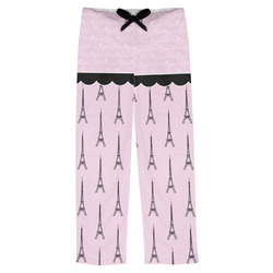 Paris & Eiffel Tower Mens Pajama Pants - XS