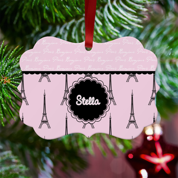 Paris & Eiffel Tower Metal Benilux Ornament - Lifestyle